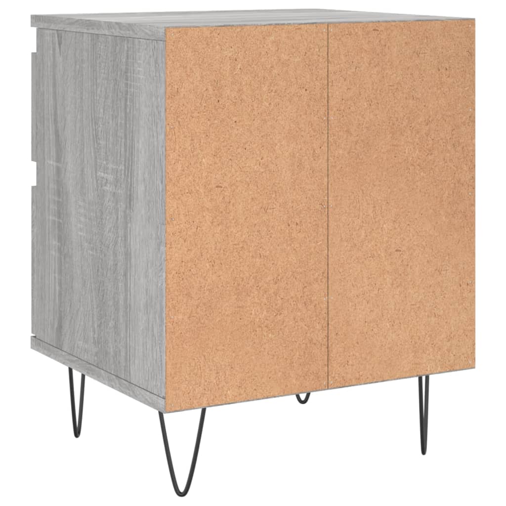 Nachtkastjes 2 st 40x35x50 cm bewerkt hout grijs sonoma eiken Nachtkastjes | Creëer jouw Trendy Thuis | Gratis bezorgd & Retour | Trendy.nl