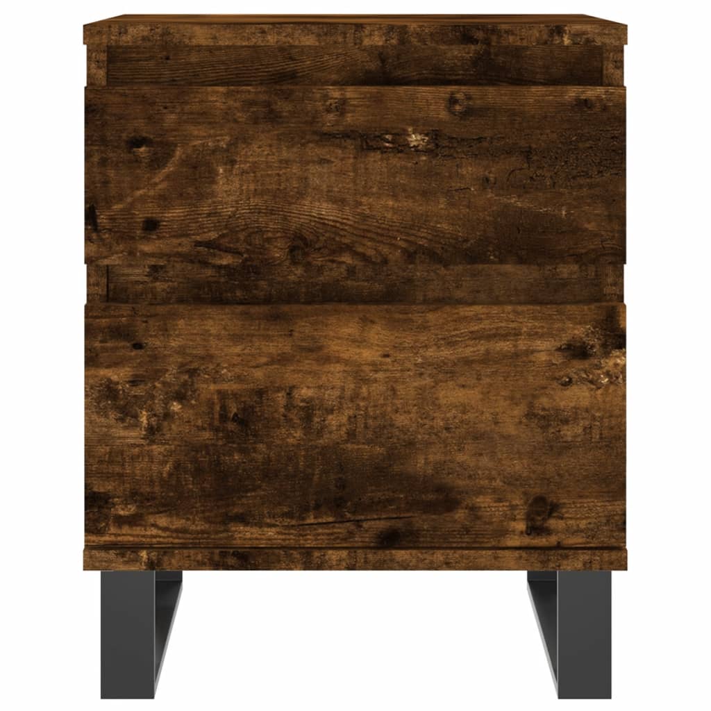 Nachtkastje 40x35x50 cm bewerkt hout gerookt eikenkleurig Nachtkastjes | Creëer jouw Trendy Thuis | Gratis bezorgd & Retour | Trendy.nl