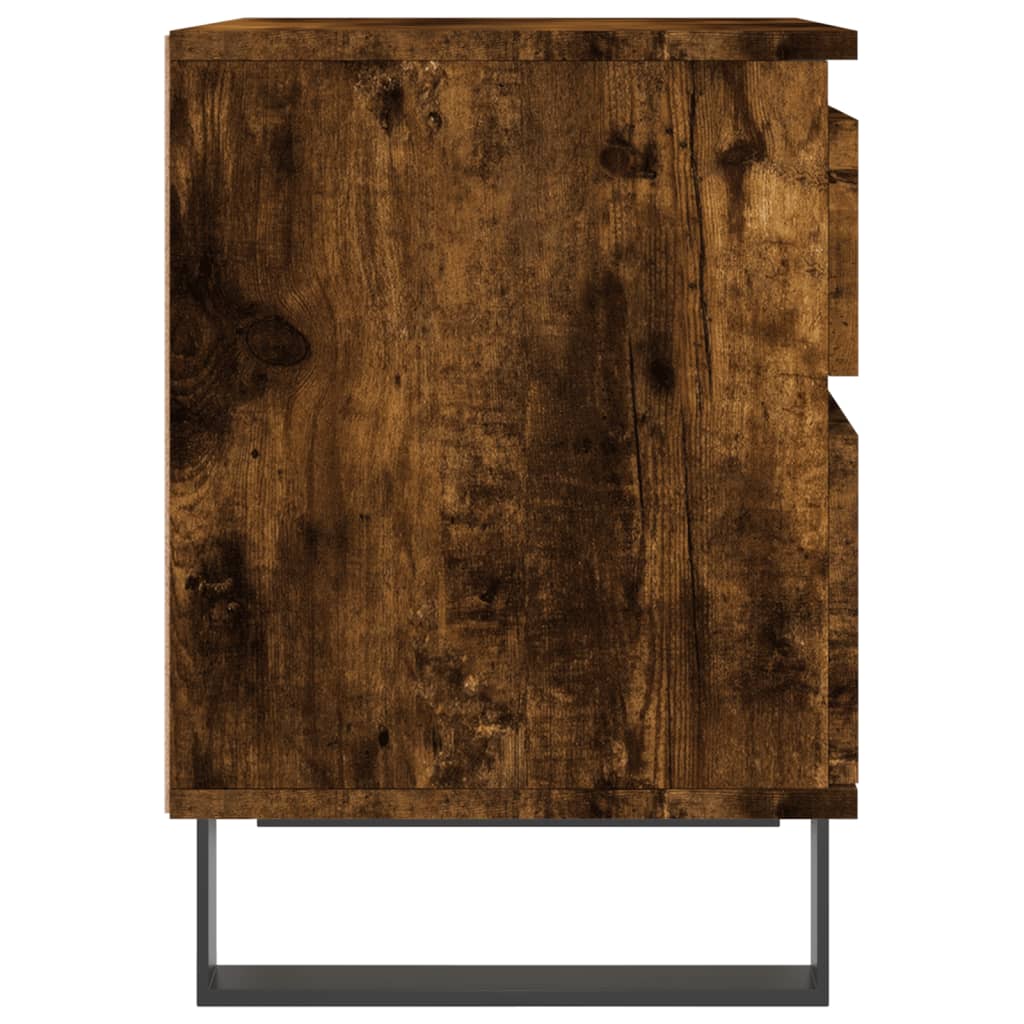 Nachtkastje 40x35x50 cm bewerkt hout gerookt eikenkleurig Nachtkastjes | Creëer jouw Trendy Thuis | Gratis bezorgd & Retour | Trendy.nl