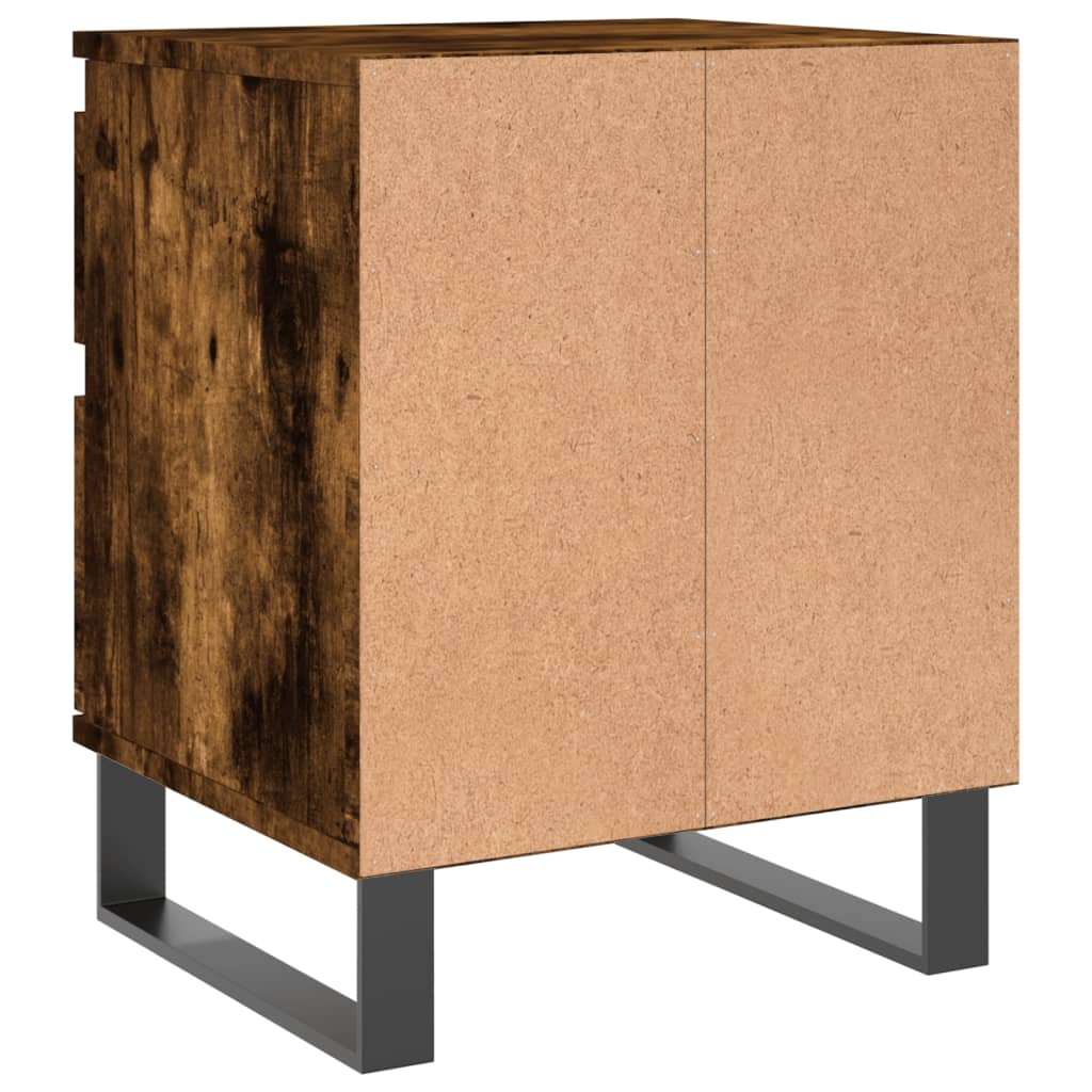 Nachtkastje 40x35x50 cm bewerkt hout gerookt eikenkleurig Nachtkastjes | Creëer jouw Trendy Thuis | Gratis bezorgd & Retour | Trendy.nl