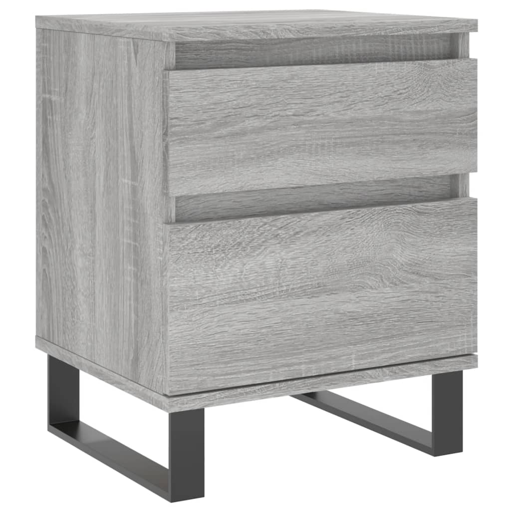 Nachtkastjes 2 st 40x35x50 cm bewerkt hout grijs sonoma eiken Nachtkastjes | Creëer jouw Trendy Thuis | Gratis bezorgd & Retour | Trendy.nl