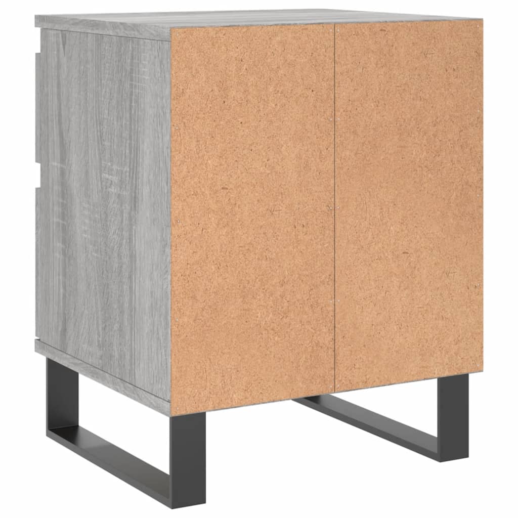 Nachtkastjes 2 st 40x35x50 cm bewerkt hout grijs sonoma eiken Nachtkastjes | Creëer jouw Trendy Thuis | Gratis bezorgd & Retour | Trendy.nl