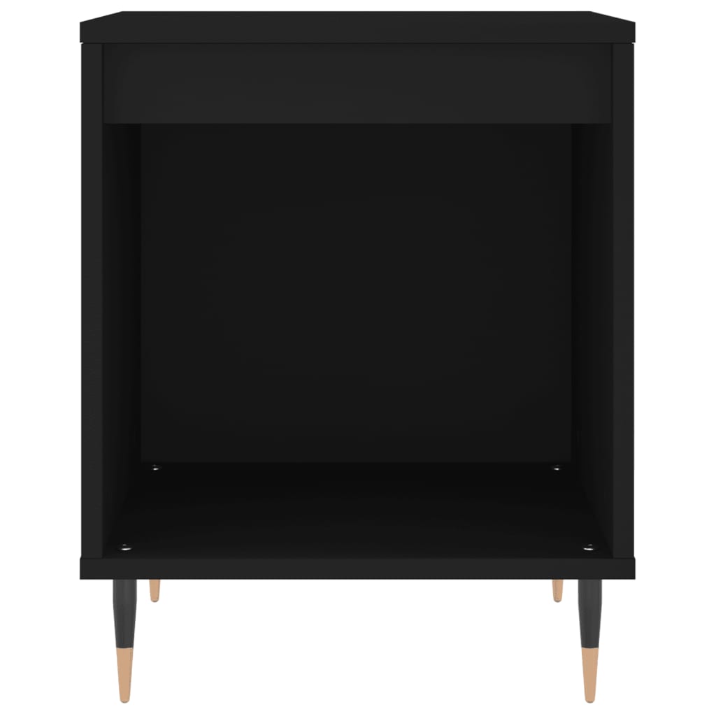 Nachtkastje 40x35x50 cm bewerkt hout zwart Nachtkastjes | Creëer jouw Trendy Thuis | Gratis bezorgd & Retour | Trendy.nl