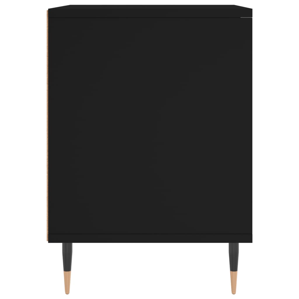 Nachtkastje 40x35x50 cm bewerkt hout zwart Nachtkastjes | Creëer jouw Trendy Thuis | Gratis bezorgd & Retour | Trendy.nl