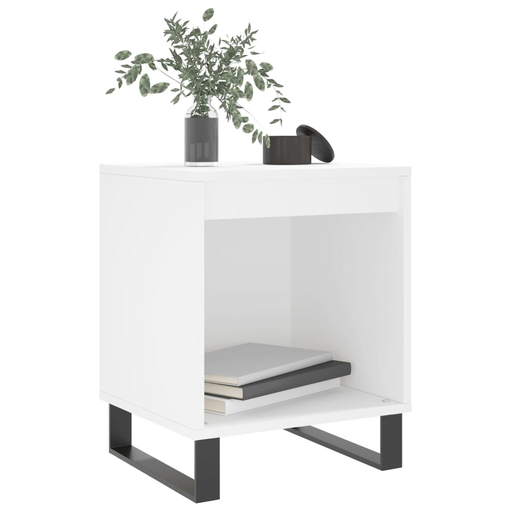 Nachtkastje 40x35x50 cm bewerkt hout wit Nachtkastjes | Creëer jouw Trendy Thuis | Gratis bezorgd & Retour | Trendy.nl