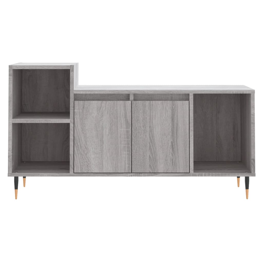 Stijlvol en praktisch tv-meubel van bewerkt hout in grijze sonoma eikenkleur - 100x35x55 cm Tv-meubels | Creëer jouw Trendy Thuis | Gratis bezorgd & Retour | Trendy.nl