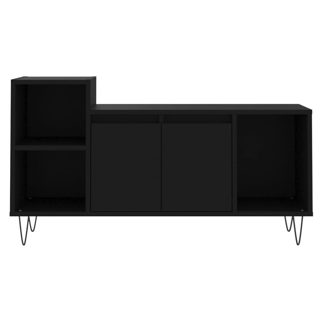Tv-meubel 100x35x55 cm bewerkt hout zwart Tv-meubels | Creëer jouw Trendy Thuis | Gratis bezorgd & Retour | Trendy.nl