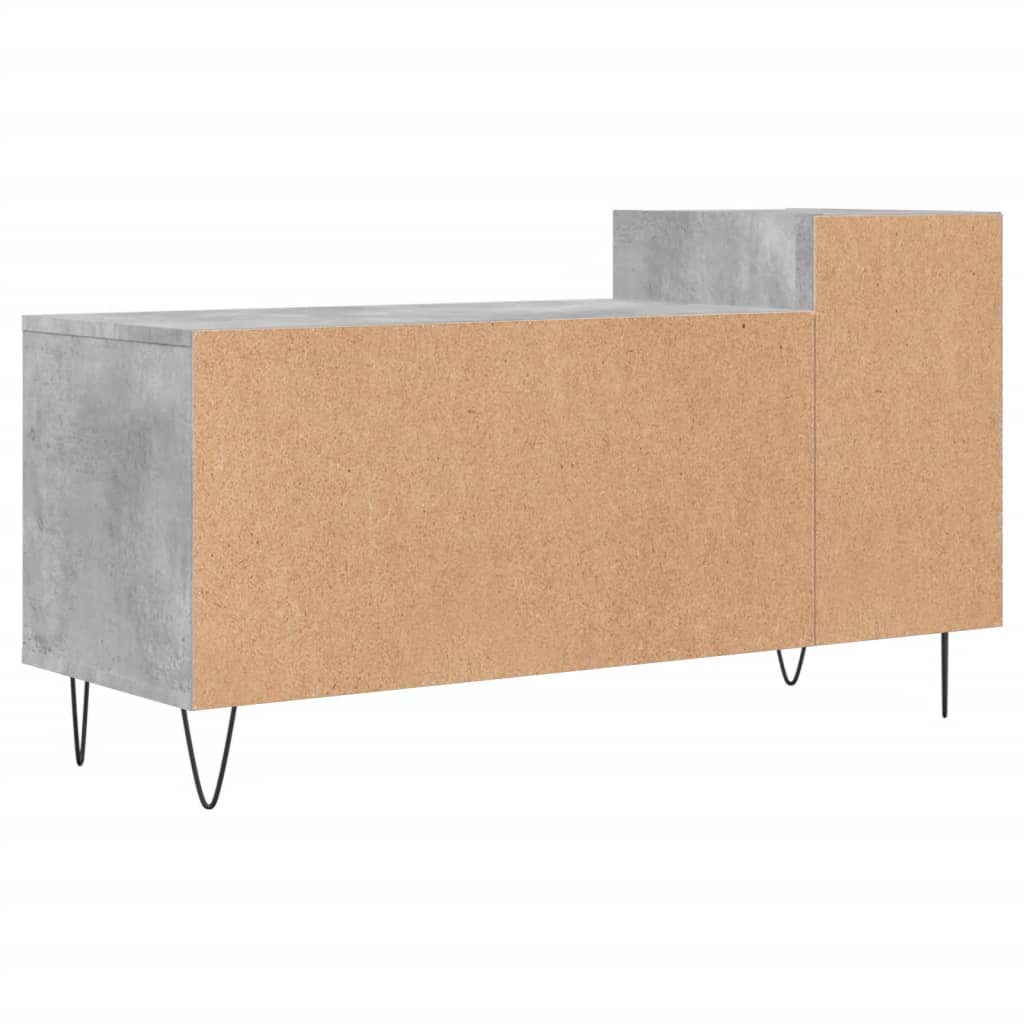 Stijlvol Tv-meubel in bewerkt hout betongrijs - Afmetingen: 100x35x55 cm Tv-meubels | Creëer jouw Trendy Thuis | Gratis bezorgd & Retour | Trendy.nl