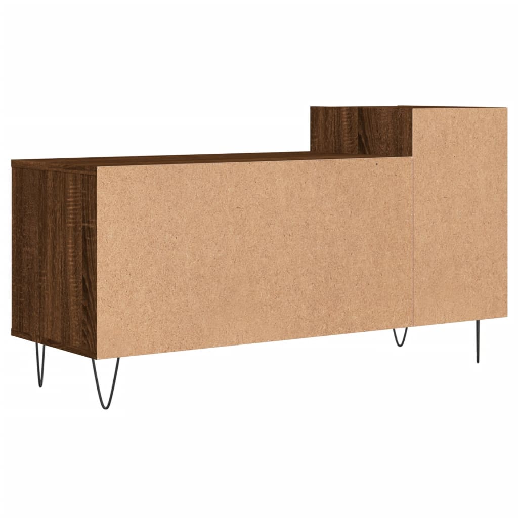 Stijlvol Tv-meubel in bruin eikenkleurig bewerkt hout - 100x35x55 cm Tv-meubels | Creëer jouw Trendy Thuis | Gratis bezorgd & Retour | Trendy.nl