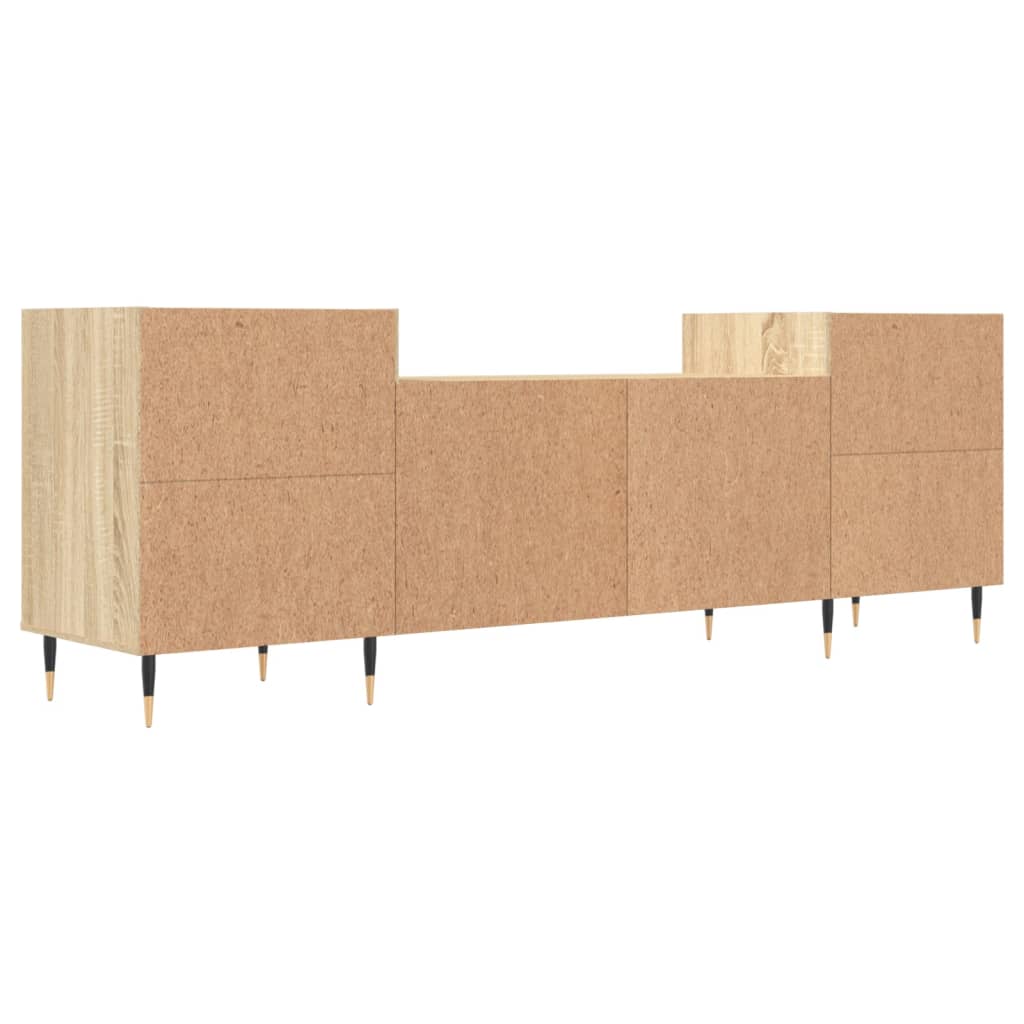 Stijlvol Tv-meubel van bewerkt hout - 160x35x55 cm - Sonoma eikenkleur Tv-meubels | Creëer jouw Trendy Thuis | Gratis bezorgd & Retour | Trendy.nl