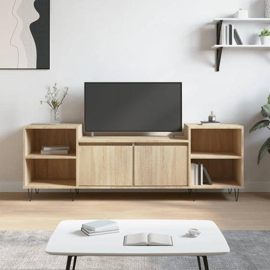 Stijlvol Tv-meubel - 160x35x55 cm - Bewerkt Hout - Sonoma Eikenkleur - Trendy en Duurzaam Tv-meubels | Creëer jouw Trendy Thuis | Gratis bezorgd & Retour | Trendy.nl