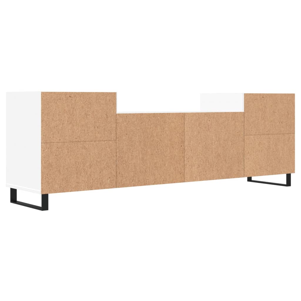 "Stijlvol en ruimtebesparend tv-meubel in wit bewerkt hout - Afmetingen 160x35x55 cm" Tv-meubels | Creëer jouw Trendy Thuis | Gratis bezorgd & Retour | Trendy.nl
