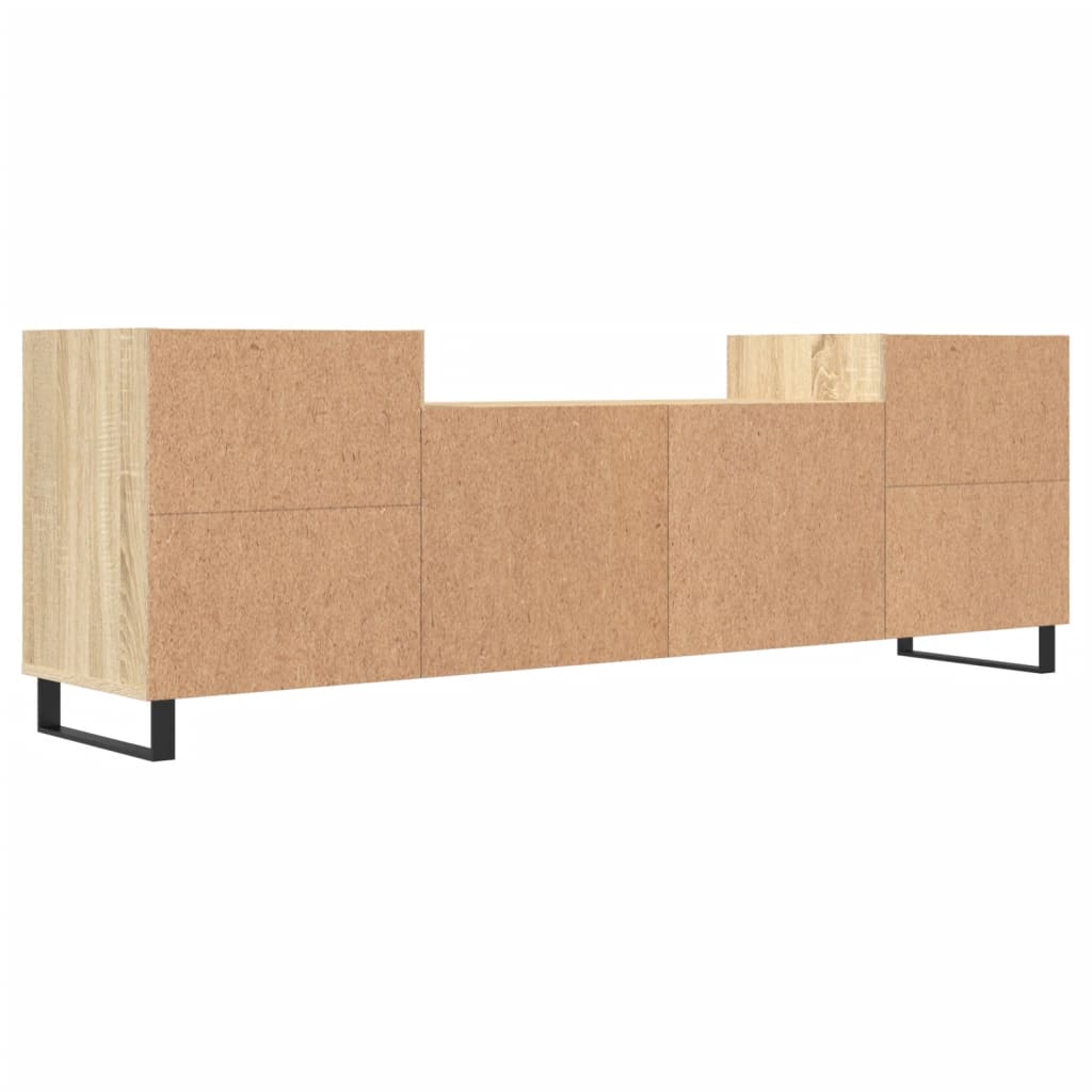 Stijlvol Tv-meubel van bewerkt hout in Sonoma eiken kleurige uitvoering 
160x35x55 cm Tv-meubels | Creëer jouw Trendy Thuis | Gratis bezorgd & Retour | Trendy.nl