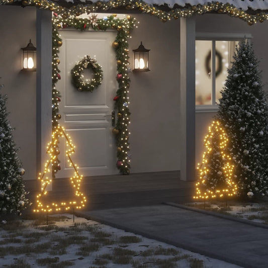 Kerstverlichting kerstboom met grondpinnen 115 LED's 90 cm Kerstverlichting | Creëer jouw Trendy Thuis | Gratis bezorgd & Retour | Trendy.nl