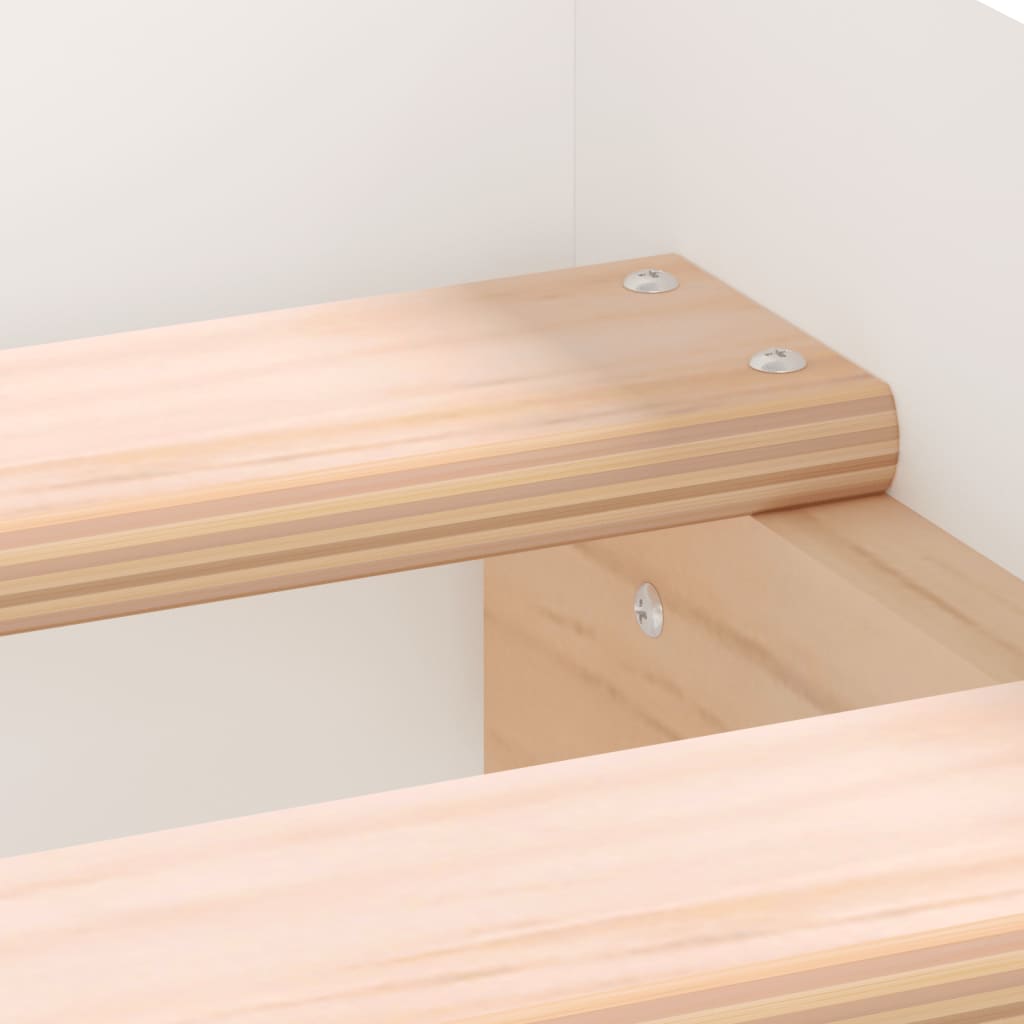 Bedframe bewerkt hout wit 90x190 cm Bedden & bedframes | Creëer jouw Trendy Thuis | Gratis bezorgd & Retour | Trendy.nl