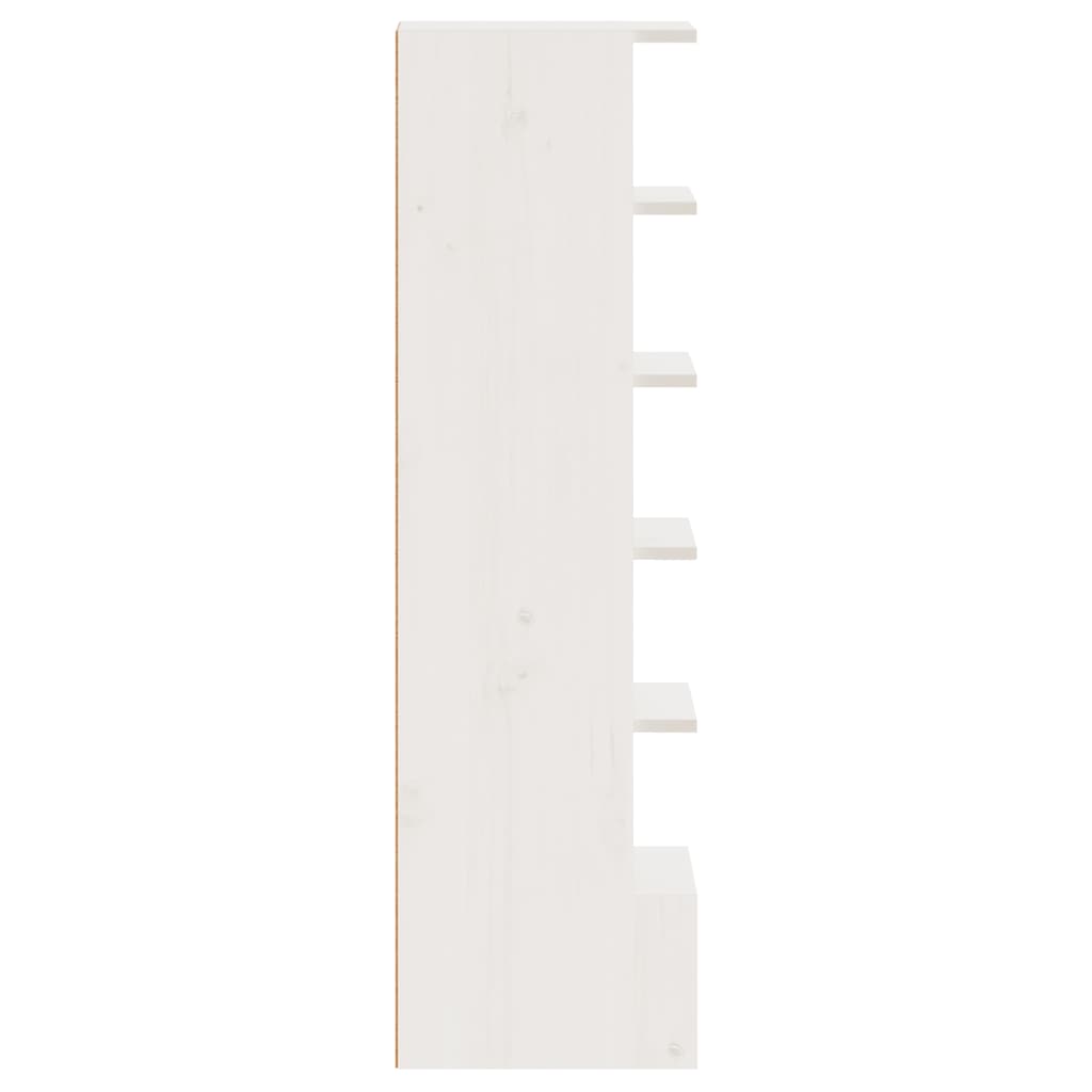 Stijlvolle witte schoenenkast van massief grenenhout - compact formaat 28x30x104 cm Schoenenrekken | Creëer jouw Trendy Thuis | Gratis bezorgd & Retour | Trendy.nl