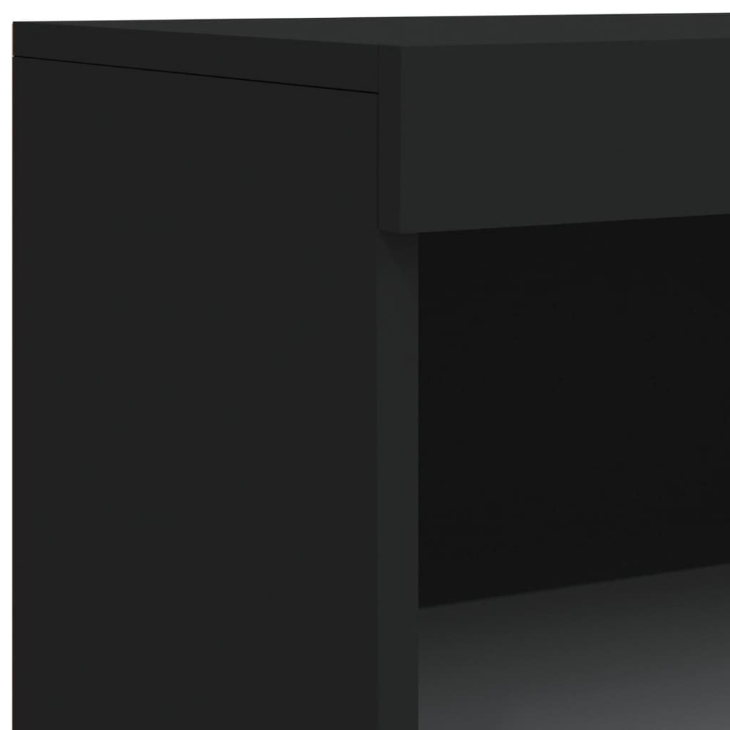 Dressoir met LED-verlichting 60,5x37x100 cm zwart Dressoirs & buffetkasten | Creëer jouw Trendy Thuis | Gratis bezorgd & Retour | Trendy.nl