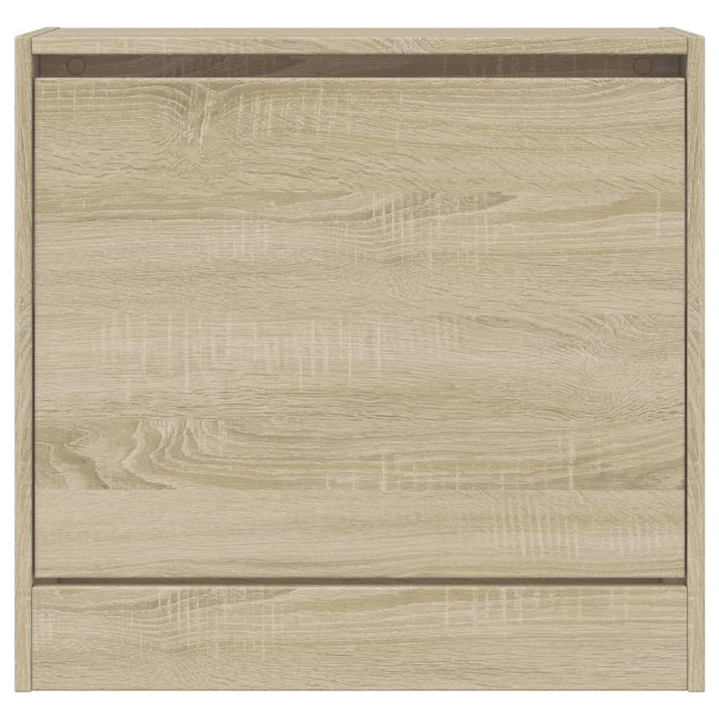 Schoenenkast 60x21x57 cm bewerkt hout sonoma eikenkleurig Schoenenrekken | Creëer jouw Trendy Thuis | Gratis bezorgd & Retour | Trendy.nl