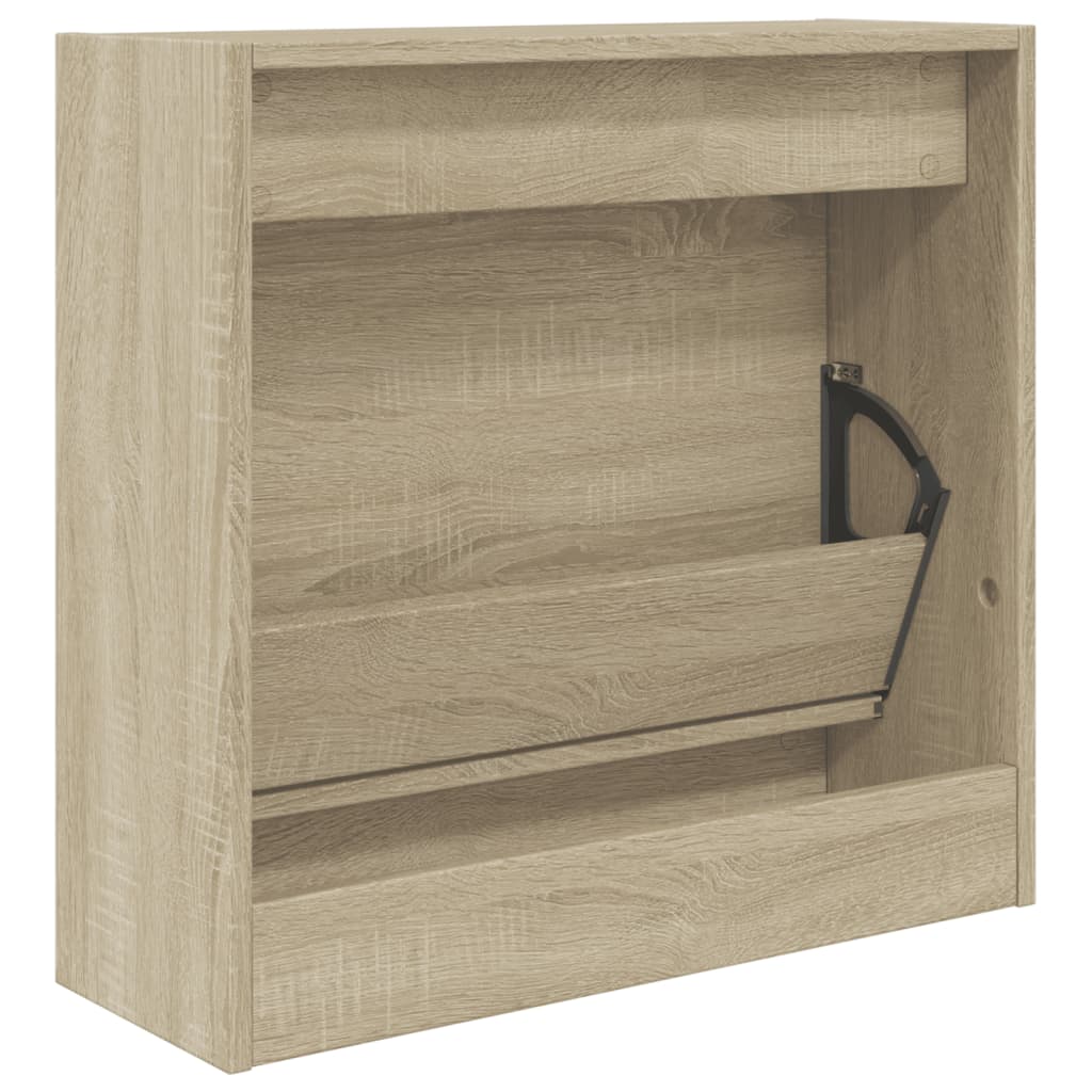 Schoenenkast 60x21x57 cm bewerkt hout sonoma eikenkleurig Schoenenrekken | Creëer jouw Trendy Thuis | Gratis bezorgd & Retour | Trendy.nl