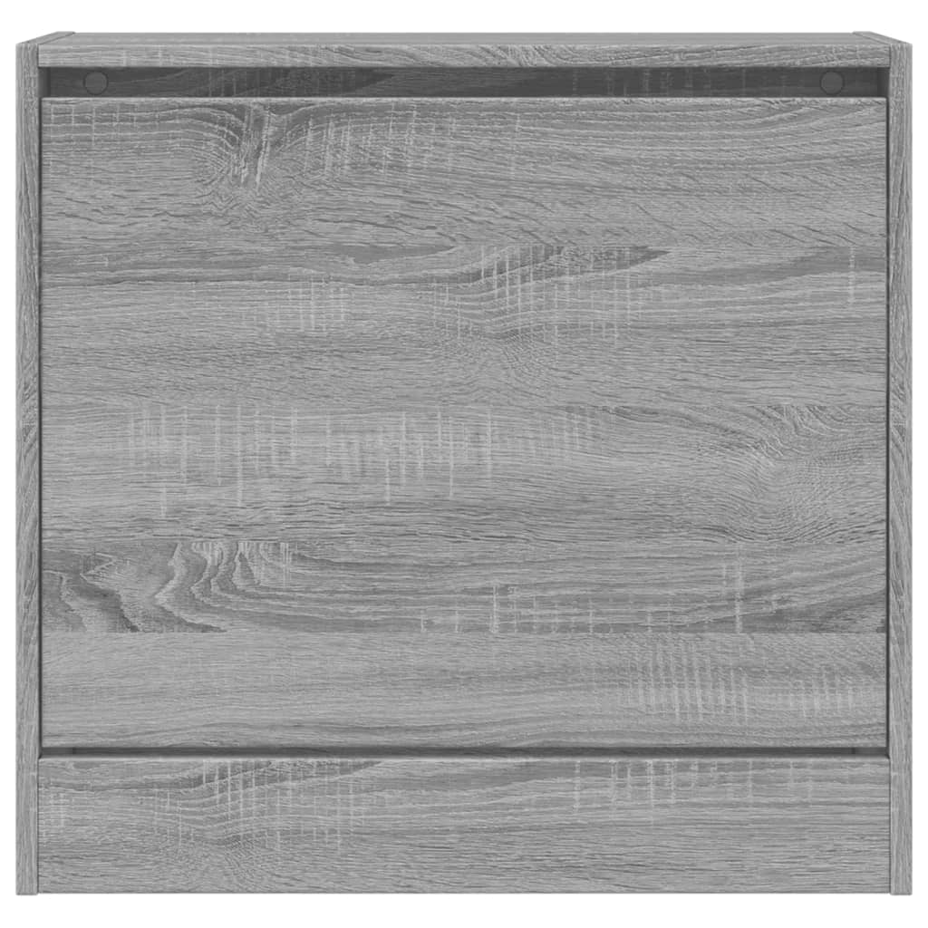 Schoenenkast 60x21x57 cm bewerkt hout grijs sonoma eikenkleurig Schoenenrekken | Creëer jouw Trendy Thuis | Gratis bezorgd & Retour | Trendy.nl