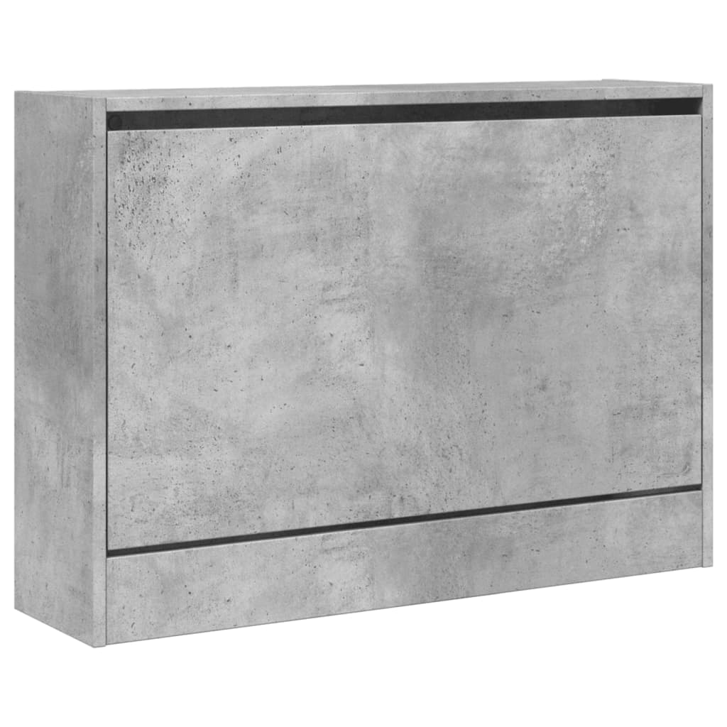 Schoenenkast 80x21x57 cm bewerkt hout betongrijs Schoenenrekken | Creëer jouw Trendy Thuis | Gratis bezorgd & Retour | Trendy.nl